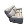 Image 3 : Premium Grey Leather 2-Seater Power Reclining Sofa