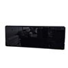 Image 2 : Designer Style High Gloss Black Credenza – Polished Mirror Finish, Modern Aesthetic