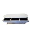 Image 4 : Modern High-Gloss White Capsule Dresser - Curved Designer Buffet Cabinet