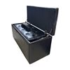 Image 1 : New - Black Leatherette Storage Ottoman Duo - Set (Includes Large and Small Ottoman)