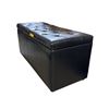 Image 2 : New - Black Leatherette Storage Ottoman Duo - Set (Includes Large and Small Ottoman)
