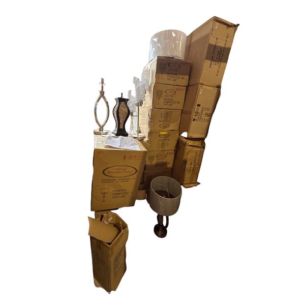Large group of assorted Lamps