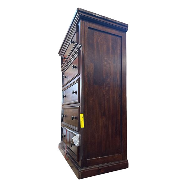 BNIB - Ashley Furniture Porter 5-Drawer Chest in Rustic Brown Finish