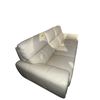 Image 2 : Sleek Off-White Leather Match Sofa (slight dirt on it)