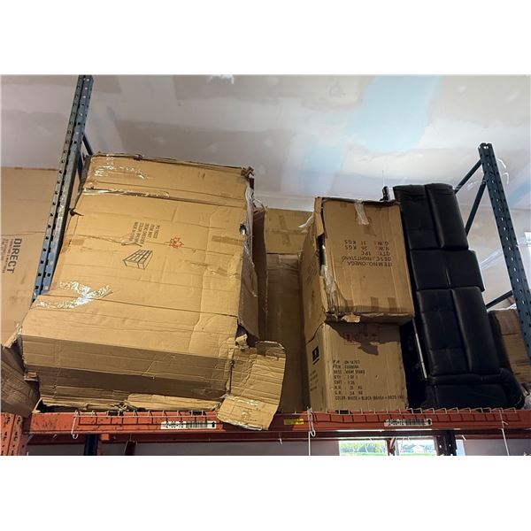 Group of assorted furniture parts