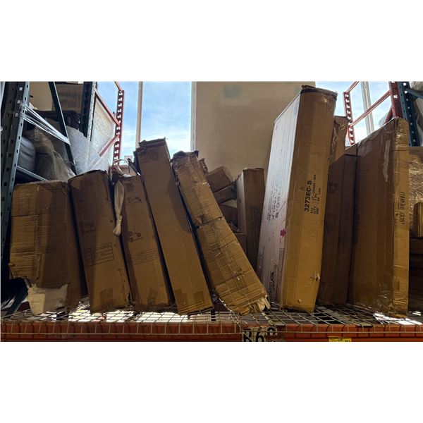 Group of assorted furniture parts