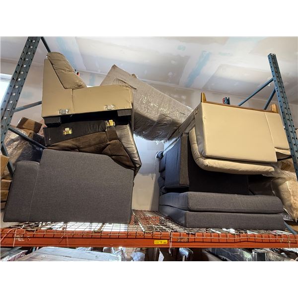 Group of assorted furniture parts