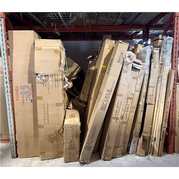 Group of assorted furniture parts