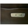 Image 3 : New - Amax Leather - Sleek Espresso Leather Power Reclining Lounge Chair - Brass Stud Trim Detail