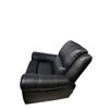 Image 3 : New - Classic Midnight Black Leather Power Reclining Armchair - Elegant Studded Detail