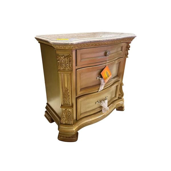BNIB - Cosmos Furniture Infinity Gold Nightstand