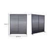 Image 2 : Moe's Dallin Screen Black in box 60.0in W X 3.0in D X 72.0in H