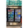Image 1 : ATOSA MCF8703ES STAINLESS STEEL GLASS FRONT 2 DOOR COMMERCIAL MOBILE REACH IN FREEZER UNIT