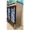 Image 2 : ATOSA MCF8703ES STAINLESS STEEL GLASS FRONT 2 DOOR COMMERCIAL MOBILE REACH IN FREEZER UNIT