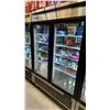 Image 1 : ATOSA MCF8703ES STAINLESS STEEL GLASS FRONT 2 DOOR COMMERCIAL MOBILE REACH IN FREEZER UNIT