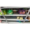 Image 5 : CONTENTS OF ENTIRE SHELVING UNIT - CHIPS, BEEF JERKY, NUTS, CRACKERS, POPCORN, SALSA & ASSORTED