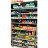 Image 7 : CONTENTS OF ENTIRE SHELVING UNIT - CHOCOLATE, COOKIES, CANDY, ENERGY SHOTS, HALLS, GUM &