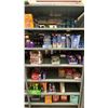 Image 6 : CONTENTS OF ENTIRE SHELVING UNIT - PROTEIN POWDER, PRE WORKOUT, PROTEIN BARS, COFFEE, CEREAL,