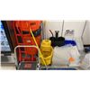 Image 5 : U-LINE H-1786 RED HAND TRUCK, LITTLE GIANT FOLDING STEP LADDER, MOP BUCKET, SHOPPING