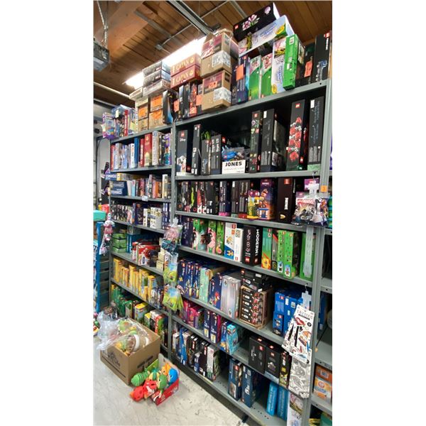 HUGE ASSORTMENT OF BOARD GAMES, LEGO, CARD GAMES, TOYS, PUZZLES- DISNEY, POKEMON,
