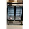 Image 1 : ATOSA MCF8707GR STAINLESS STEEL GLASS FRONT 2 DOOR COMMERCIAL MOBILE REACH IN REFRIGERATION UNIT