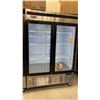 Image 1 : EFI C2-54GDSVC STAINLESS STEEL GLASS FRONT 2 DOOR COMMERCIAL MOBILE REACH IN REFRIGERATION UNIT