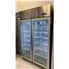 Image 2 : EFI C2-52DSVC STAINLESS STEEL 2 DOOR GLASS FRONT COMMERCIAL MOBILE REACH IN REFRIGERATION UNIT