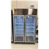 Image 1 : EFI C2-52DSVC STAINLESS STEEL 2 DOOR GLASS FRONT COMMERCIAL MOBILE REACH IN REFRIGERATION UNIT