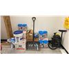 Image 1 : LARGE ASSORTMENT OF ICE MELT, STANLEY SHOP VAC, SNOW SHOVEL & WINDSHIELD WASHER FLUID