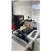 Image 2 : GROUP OF ASSORTED OFFICE ITEMS- PAPER SHREDDER, BACK-UPS 600, WIRELESS KEYBOARD,
