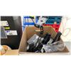 Image 6 : GROUP OF ASSORTED OFFICE ITEMS- PAPER SHREDDER, BACK-UPS 600, WIRELESS KEYBOARD,