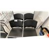 Image 3 : LARGE MOBILE WHITEBOARD, 5 BLACK PLASTIC OFFICE CHAIRS, U LINE METAL 2 TIER CART, 2 PLASTIC