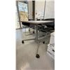 Image 5 : LARGE MOBILE WHITEBOARD, 5 BLACK PLASTIC OFFICE CHAIRS, U LINE METAL 2 TIER CART, 2 PLASTIC