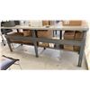 Image 1 : GREY ADJUSTABLE HEIGHT 2 TIER WORK TABLE APPROX 69"L X 30"D *CONTENTS NOT INCLUDED*