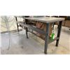 Image 1 : GREY ADJUSTABLE HEIGHT 2 TIER WORK TABLE APPROX 69"L X 30"D *CONTENTS NOT INCLUDED*