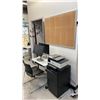 Image 3 : HP OFFICEJET 8015E PRINTER, 2 DRAWER BLACK METAL FILING CABINET, ADJUSTABLE HEIGHT