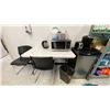 Image 1 : DANBY STAINLESS STEEL/BLACK BAR FRIDGE, KEURIG, TOASTER, TOSHIBA MICROWAVE, KETTLE,