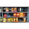 Image 15 : CONTENTS OF 5 SECTIONS OF ASSORTED CANDY, COOKIES, DRINKS, GUM, CHOCOLATE, NUTS, CRACKERS & MORE