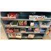Image 20 : CONTENTS OF 5 SECTIONS OF ASSORTED CANDY, COOKIES, DRINKS, GUM, CHOCOLATE, NUTS, CRACKERS & MORE