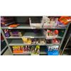 Image 34 : CONTENTS OF 5 SECTIONS OF ASSORTED CANDY, COOKIES, DRINKS, GUM, CHOCOLATE, NUTS, CRACKERS & MORE