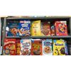 Image 14 : CONTENTS OF 7 SECTIONS OF COFFEE, CEREAL, RICE, PASTA, BEEF JERKY, TEA, CONDIMENTS, CHOCOLATE,