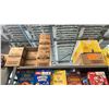 Image 15 : CONTENTS OF 7 SECTIONS OF COFFEE, CEREAL, RICE, PASTA, BEEF JERKY, TEA, CONDIMENTS, CHOCOLATE,