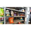 Image 25 : CONTENTS OF 7 SECTIONS OF COFFEE, CEREAL, RICE, PASTA, BEEF JERKY, TEA, CONDIMENTS, CHOCOLATE,