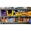Image 8 : CONTENTS OF 7 SECTIONS OF COFFEE, CEREAL, RICE, PASTA, BEEF JERKY, TEA, CONDIMENTS, CHOCOLATE,