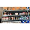 Image 9 : CONTENTS OF 2 SHELVING UNITS- COOKING OILS, CANNED GOODS, CONDIMENTS, PASTA, SPICES & MORE