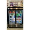 Image 1 : ATOSA MCF8073ES STAINLESS STEEL GLASS FRONT 2 DOOR COMMERCIAL MOBILE REACH IN FREEZER UNIT