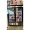 Image 1 : ATOSA MCF8703ES STAINLESS STEEL GLASS FRONT 2 DOOR COMMERCIAL MOBILE REACH IN FREEZER UNIT