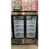 Image 1 : ATOSA MCF8707GR STAINLESS STEEL GLASS FRONT 2 DOOR COMMERCIAL MOBILE REACH IN REFRIGERATION UNIT