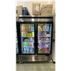Image 1 : ATOSA MCF8703ES STAINLESS STEEL GLASS FRONT 2 DOOR COMMERCIAL MOBILE REACH IN FREEZER UNIT