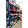 Image 4 : BLUE COMMERCIAL RACKING UNIT WITH 6- 8' UPRIGHTS, 34- 8' SIDE RAILS & ALUMINUM PANEL DECKING